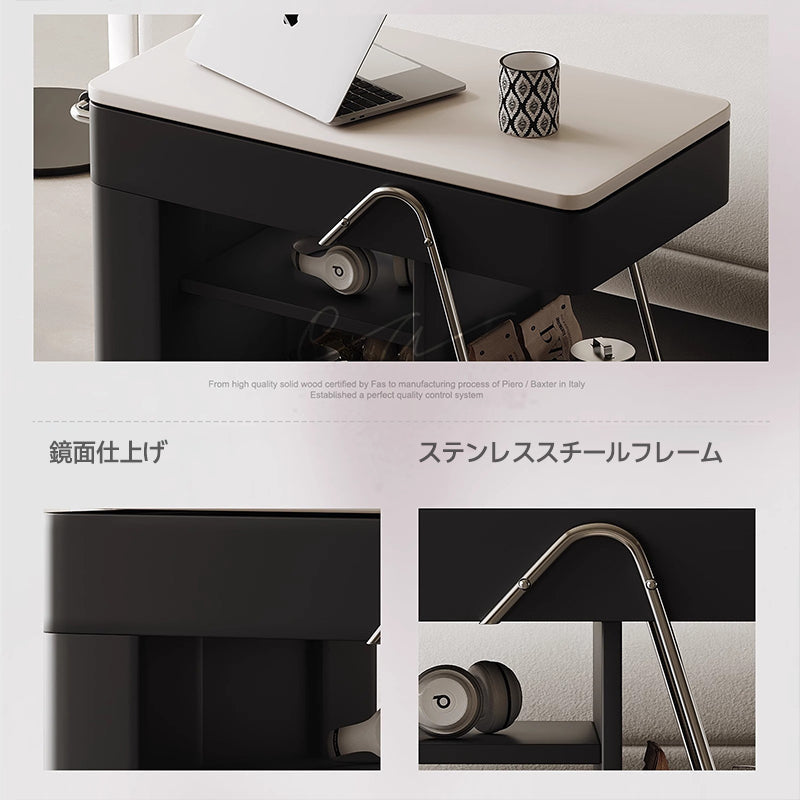 Multifunctional coffee table on casters