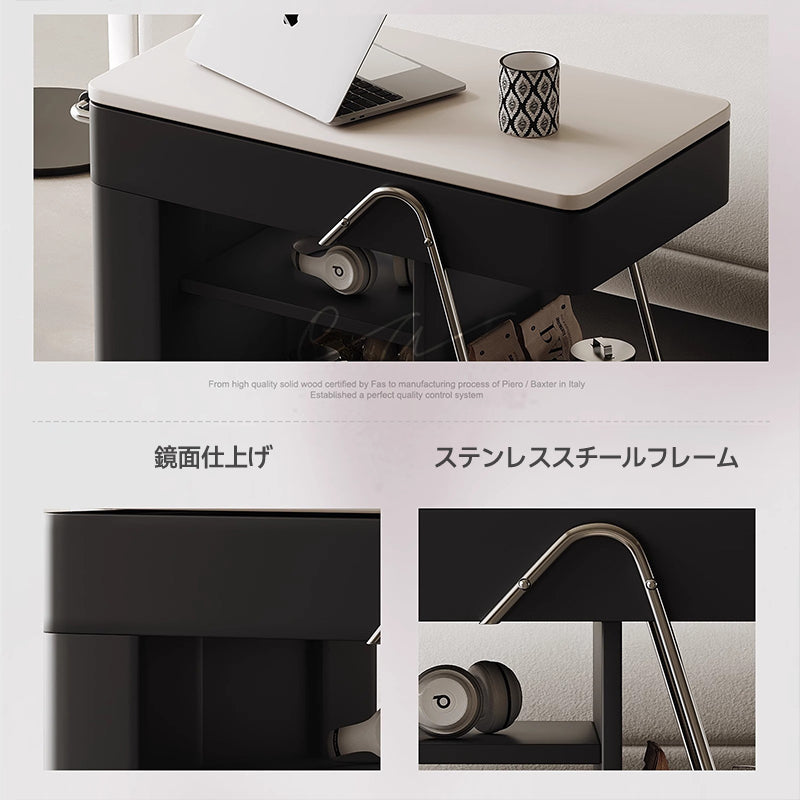 Multifunctional coffee table on casters