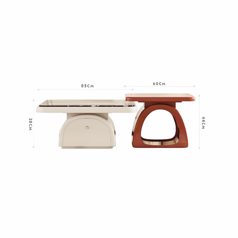 Italian modern marble table set