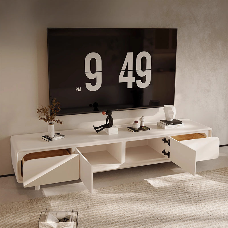 White elegant TV board