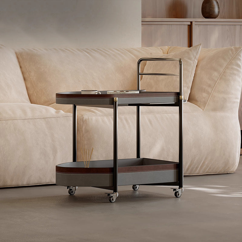 Movable leather-look side wagon