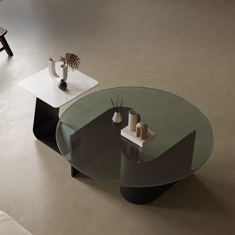 Italian Modern Glass Table Set Italy