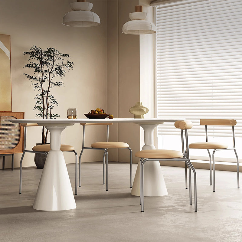White Ceramic Dining Table