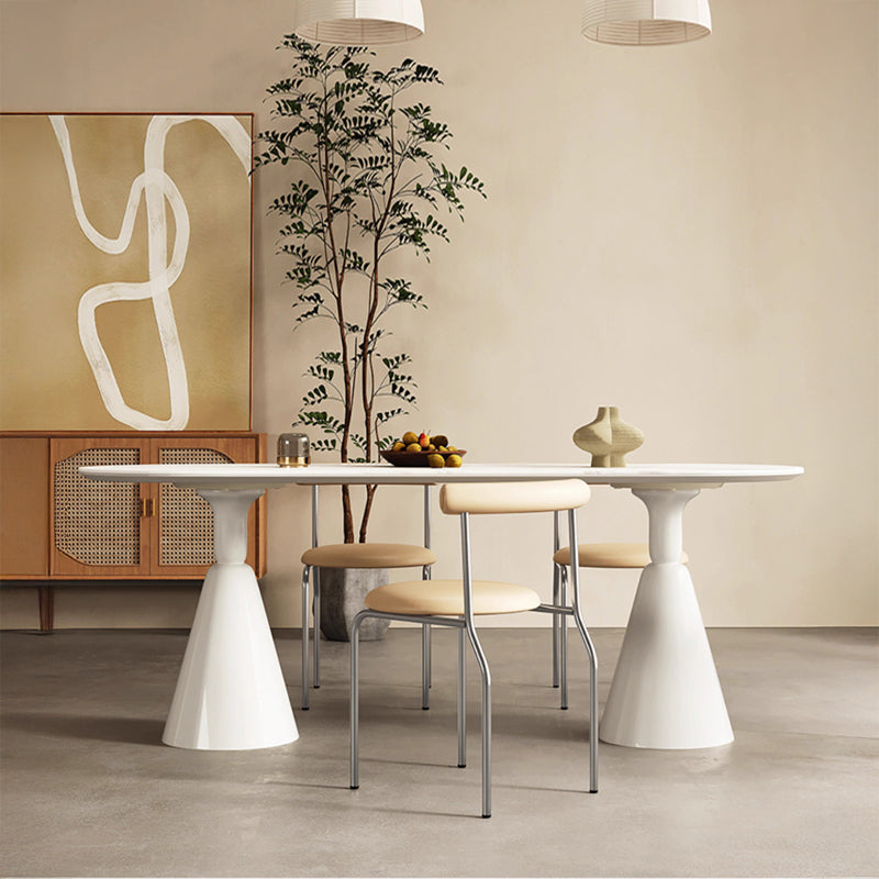 White Ceramic Dining Table