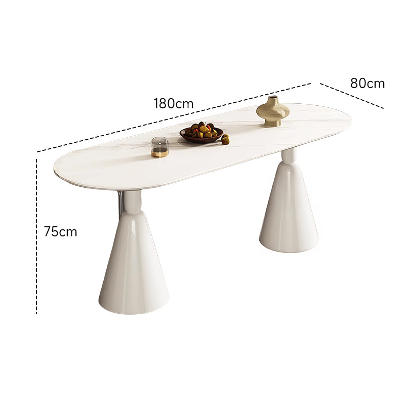 White Ceramic Dining Table
