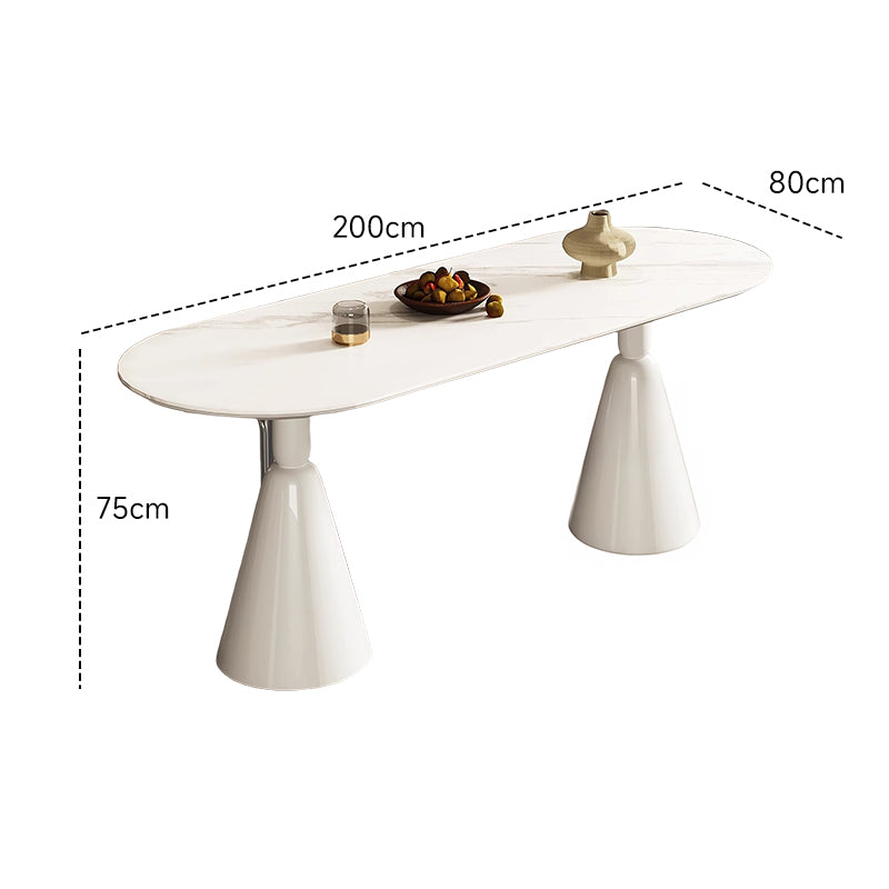 White Ceramic Dining Table