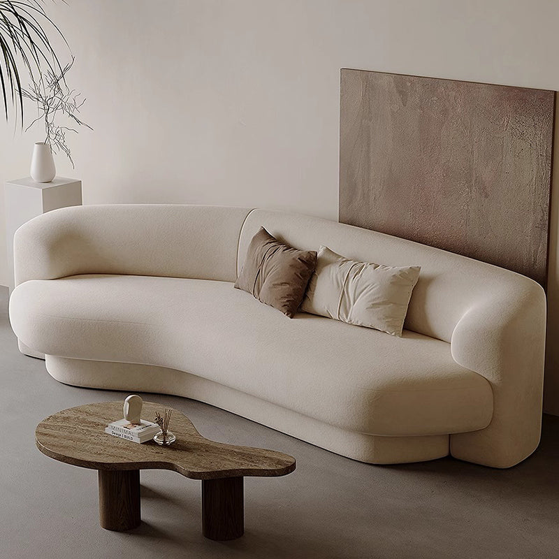 Scandinavian style velvet living room sofa