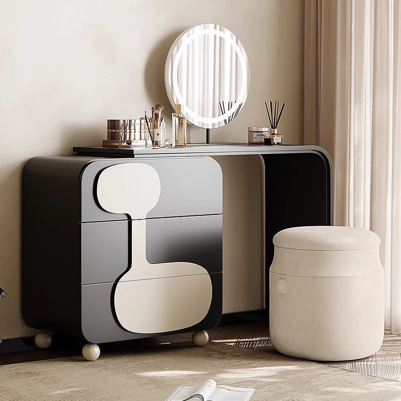 Monotone design dresser stool set