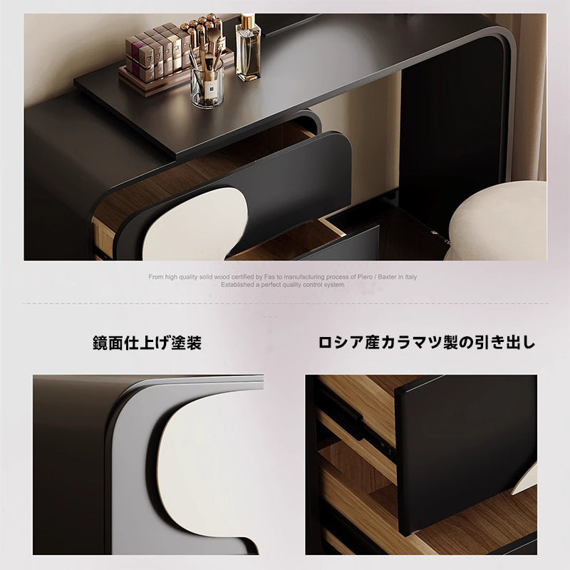 Monotone design dresser stool set
