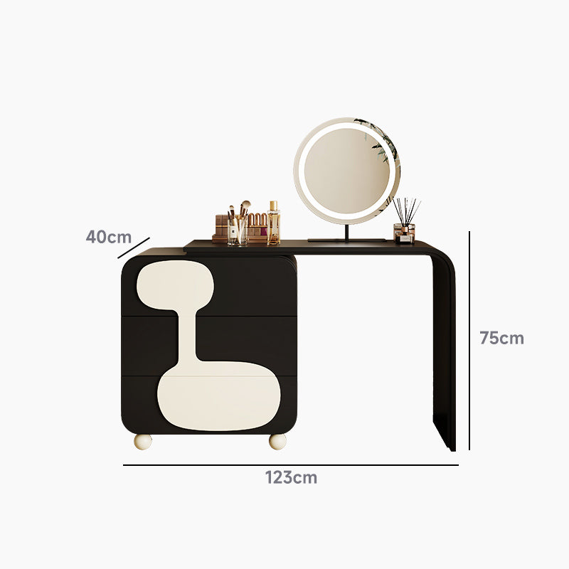 Monotone design dresser stool set