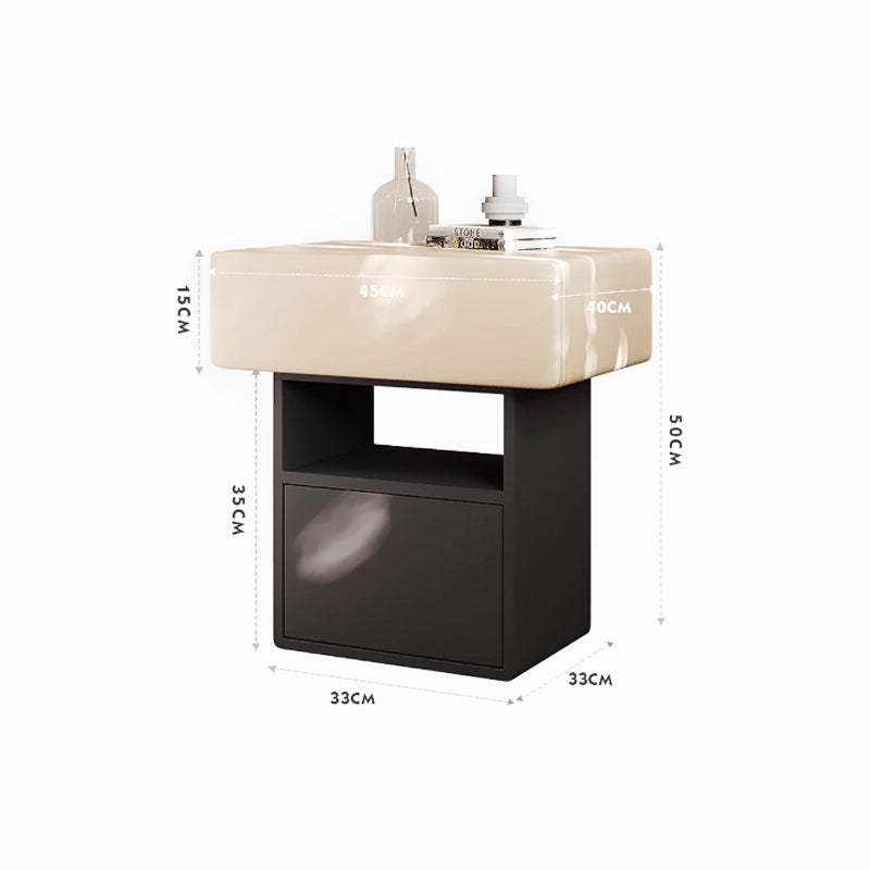 Monotone Square Night Table