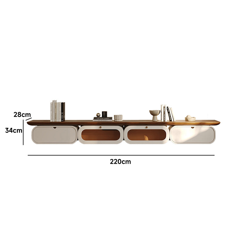 Wood grain two-tone TV board