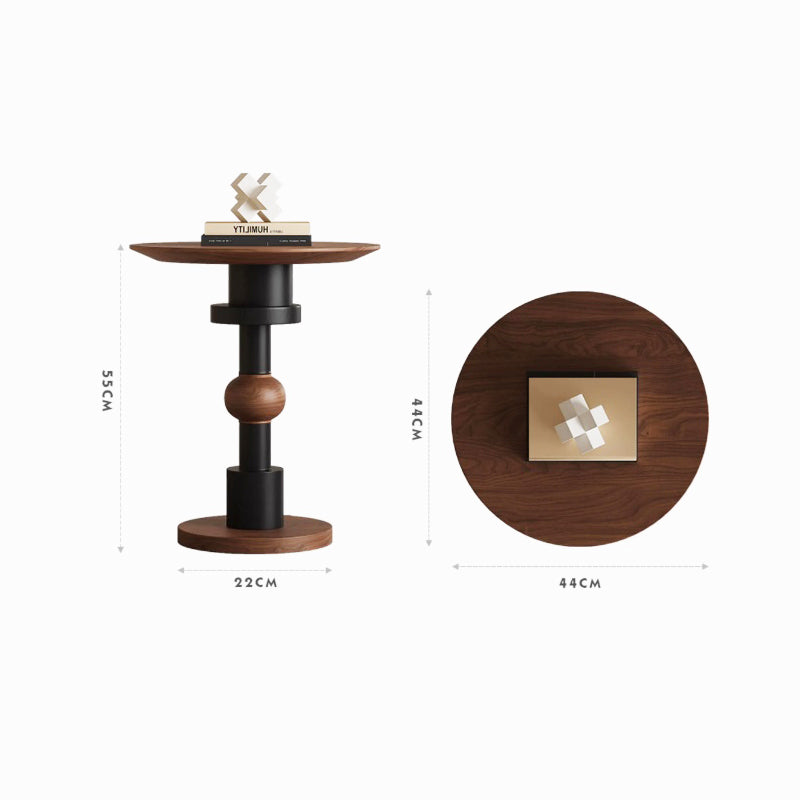 Wood grain design side table