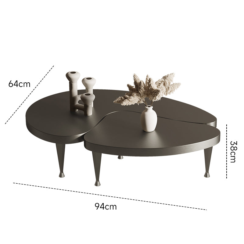 Black titanium stainless steel low table