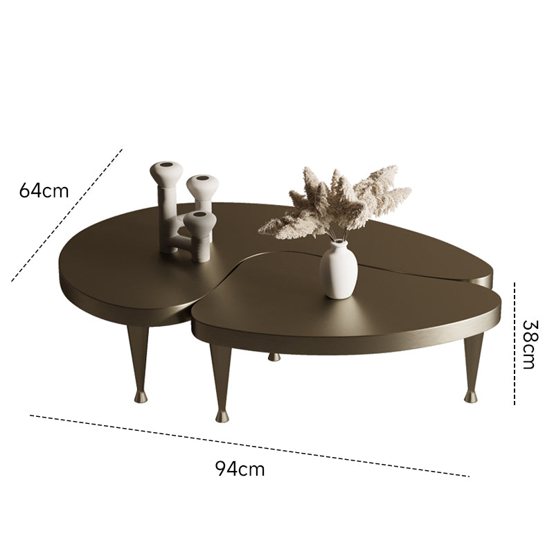 Black titanium stainless steel low table