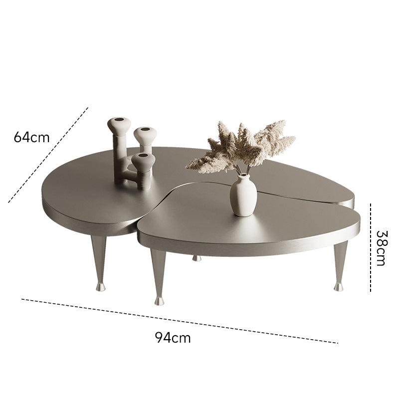 Black titanium stainless steel low table