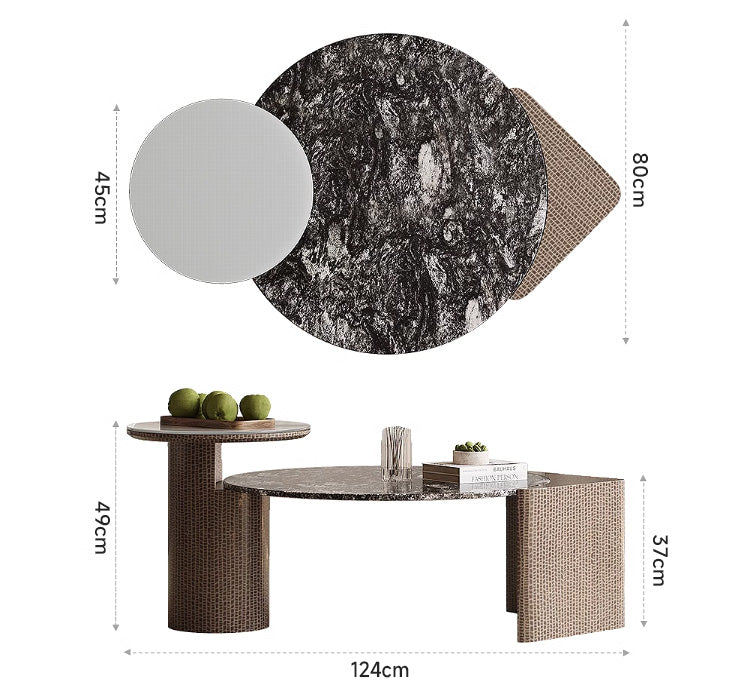 Italian modern marble center table
