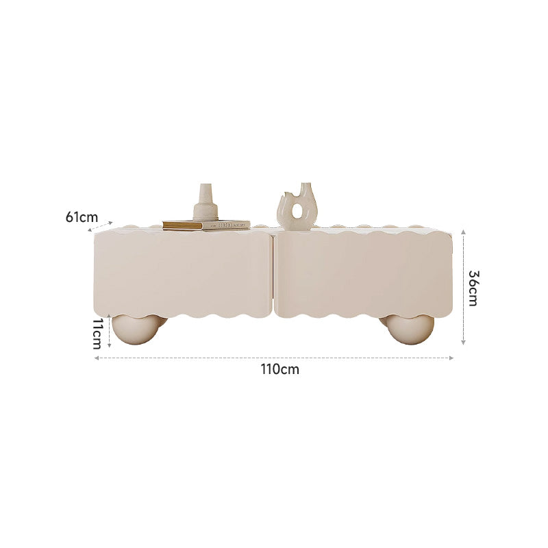 Marble-look ceramic center table