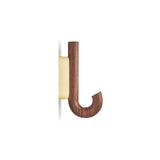 HOOK Hanger Mini Walnut Brass