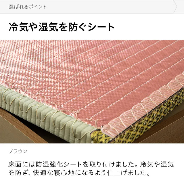 Japanese-made large-capacity storage tatami bed, semi-single