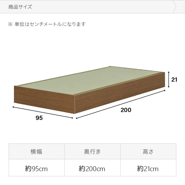 Japanese-made large-capacity storage tatami bed, semi-single