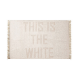 THIS IS THE W B FRINGE RUG 140×200 ホワイト