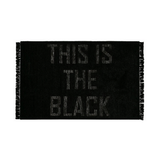 THIS IS THE W B FRINGE RUG 140×200 ブラック