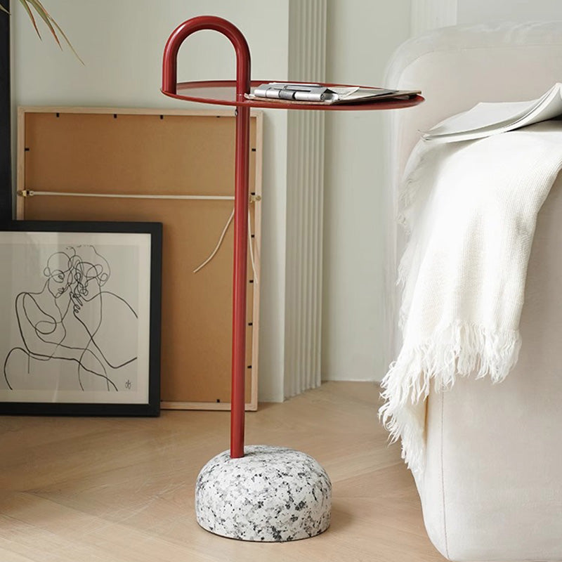 Granite Base Round Side Table