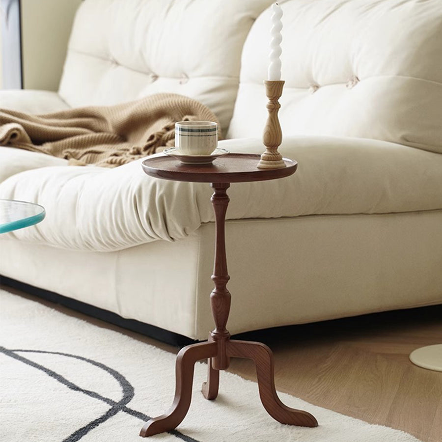 Natural wood design side table