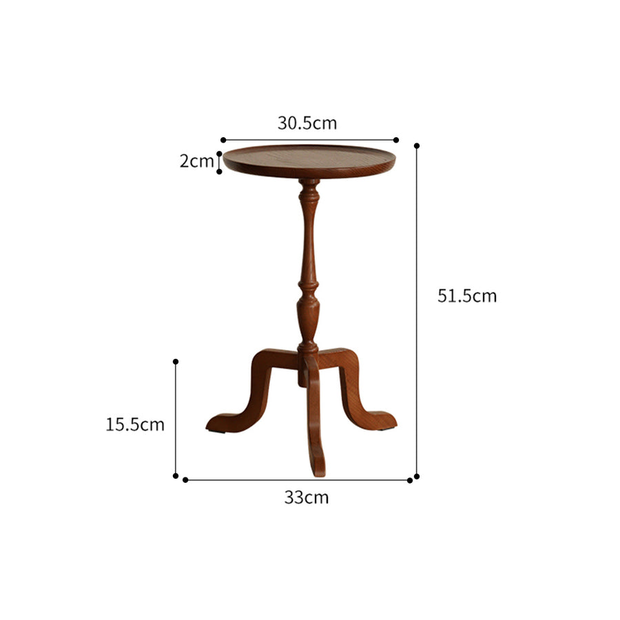 Natural wood design side table