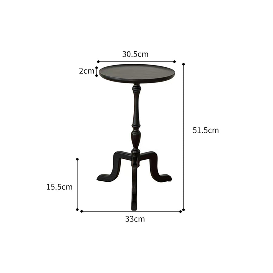 Natural wood design side table