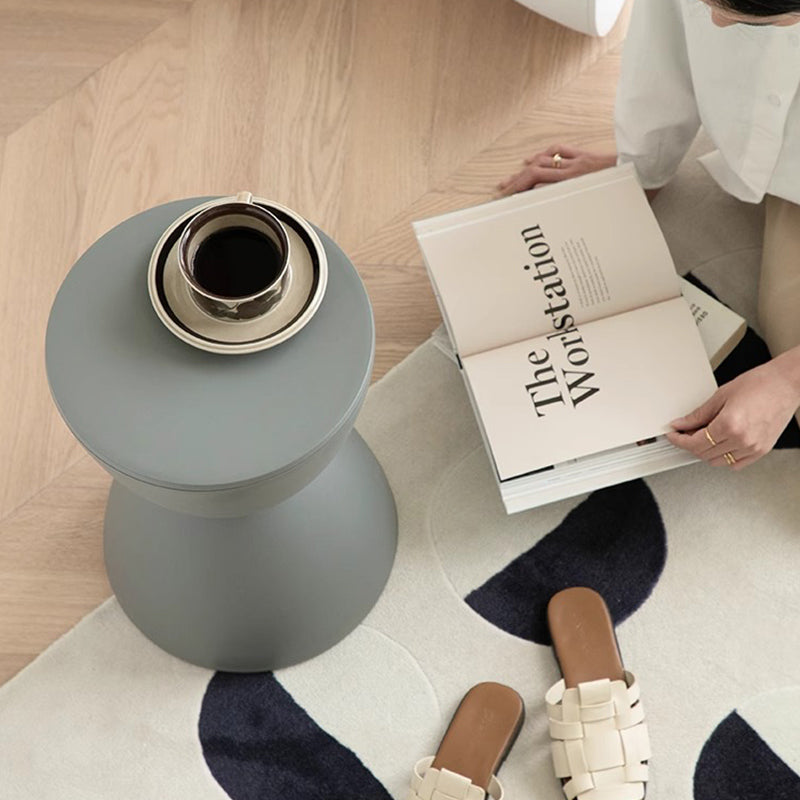 Scandinavian-style hourglass stool