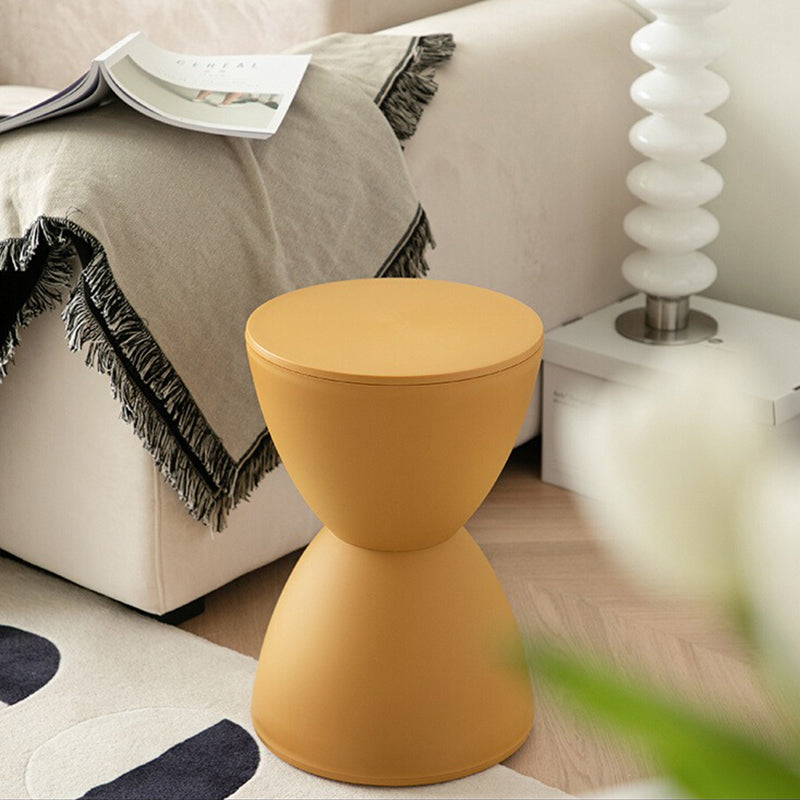 Scandinavian-style hourglass stool