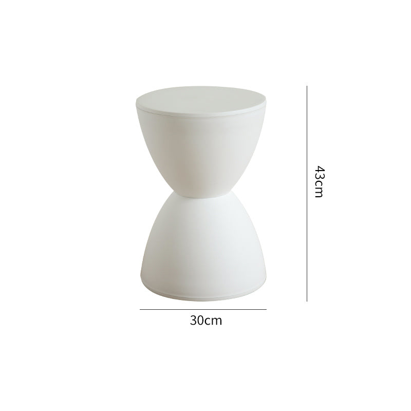 Scandinavian-style hourglass stool