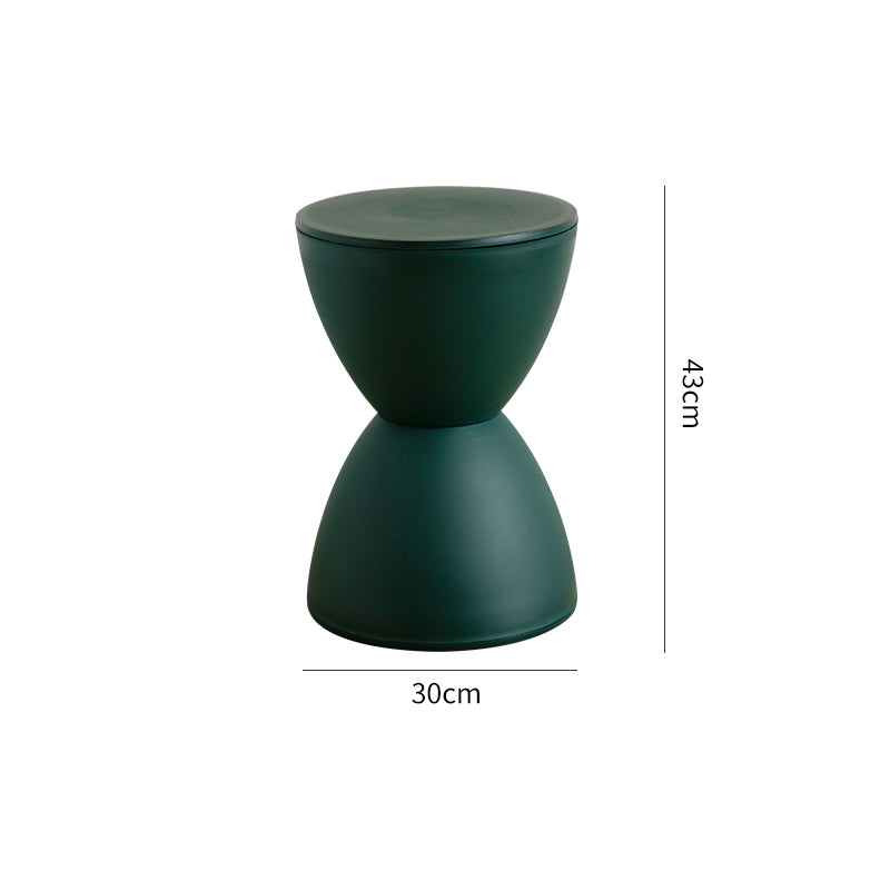 Scandinavian-style hourglass stool