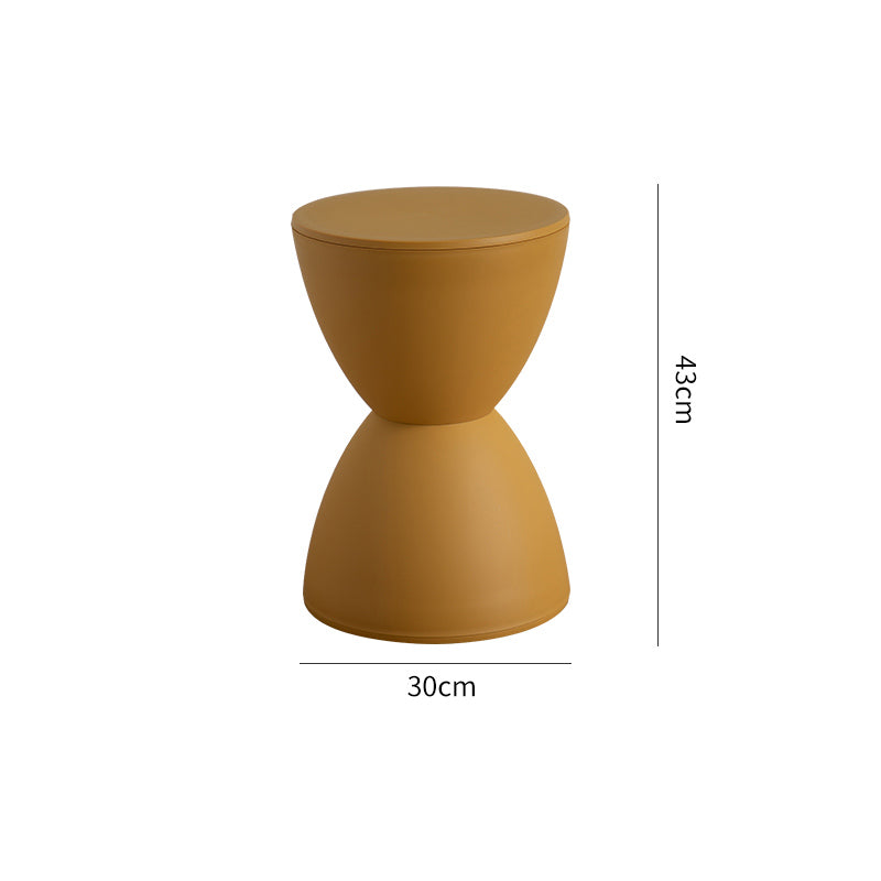 Scandinavian-style hourglass stool