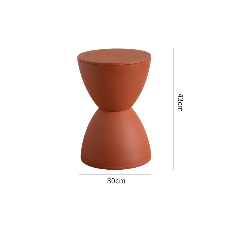 Scandinavian-style hourglass stool