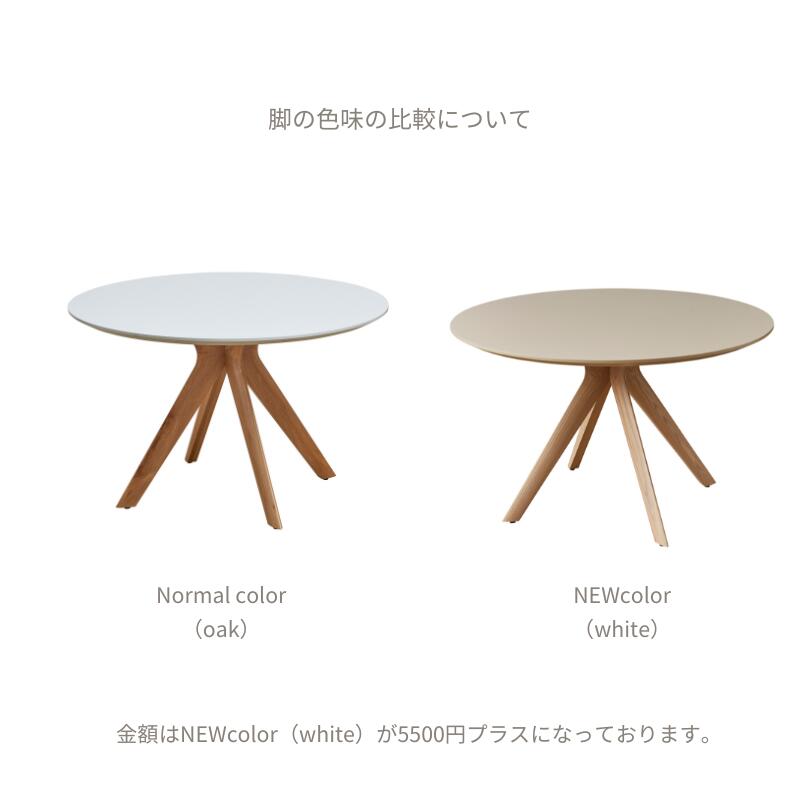 ラウンドテーブル セミオーダー メラミン素材 AICA 河口家具