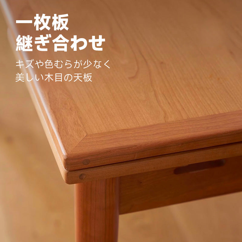 Wooden extendable dining table