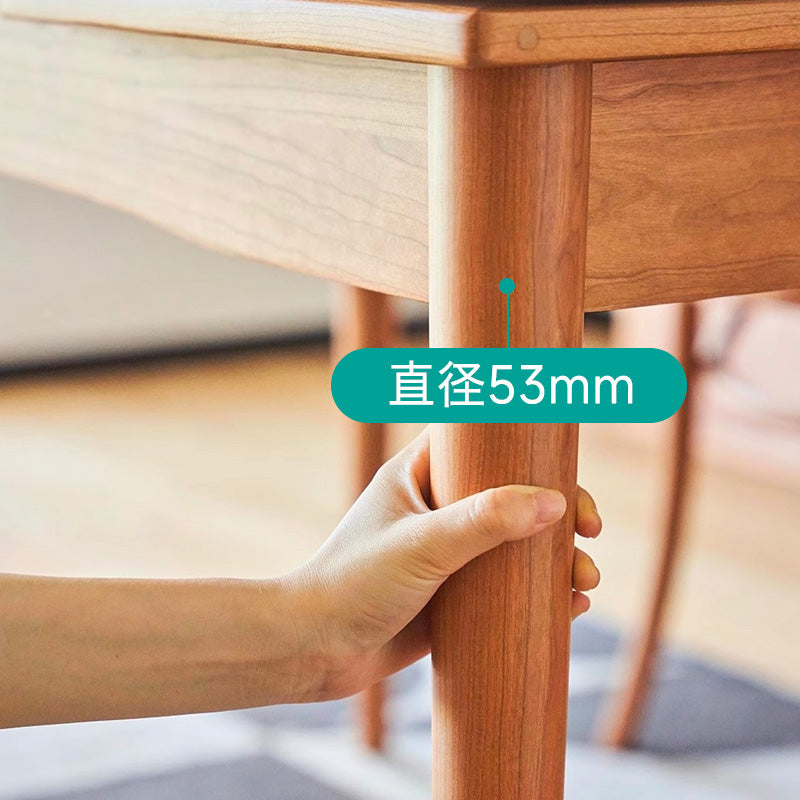Wooden extendable dining table