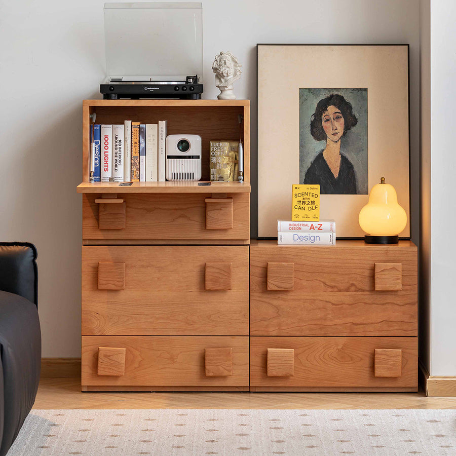 Cherry wood wooden sectional cabinet
