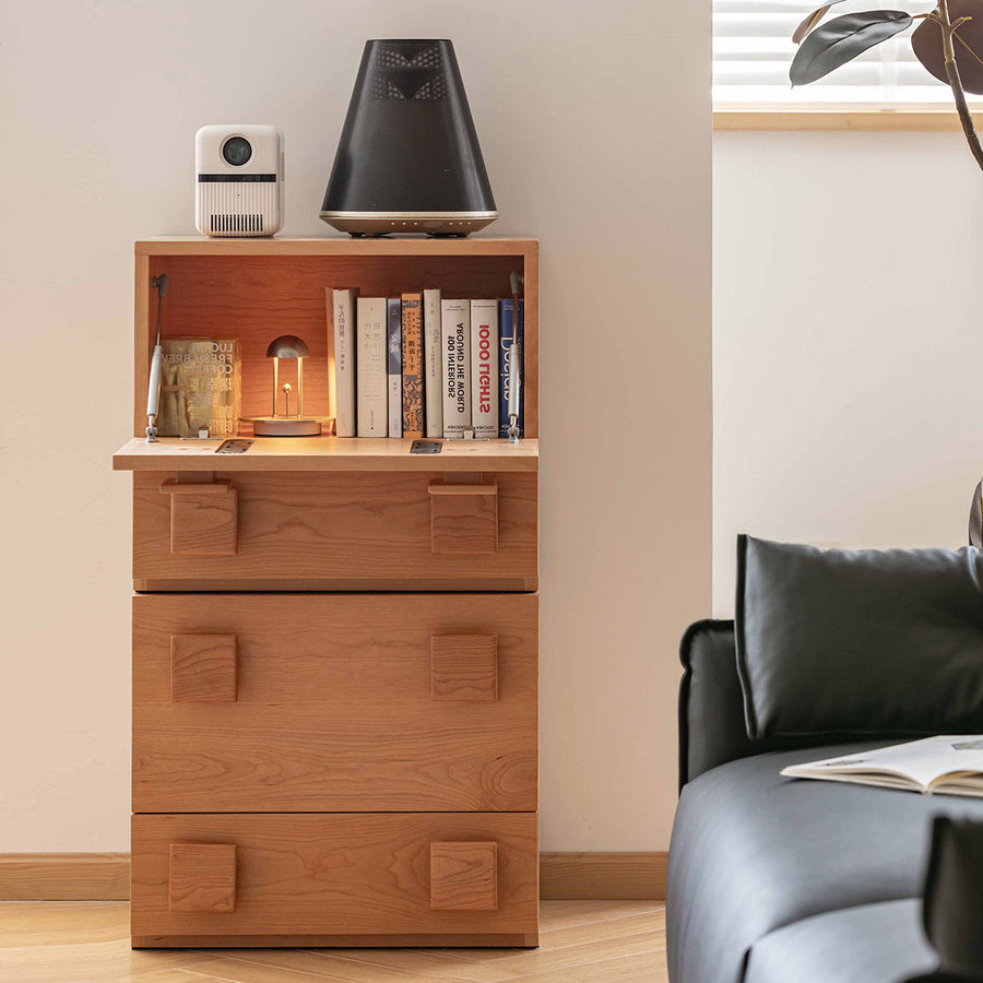 Cherry wood wooden sectional cabinet
