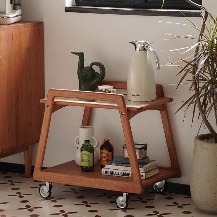 Cherry wood mini wagon