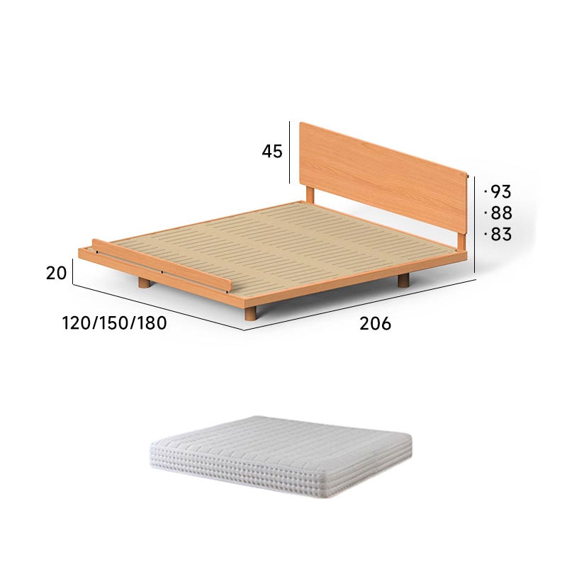 Cherry wood wooden corner fit bed
