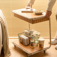 CAGUUU(カグー) キャスター付きウッドオープンラックワゴン ｜CAGUUU