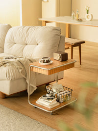 天童寺クウ　キャスター付き Amazon｜ドウシシャ サイドテーブル キッチンワゴン ランドリー