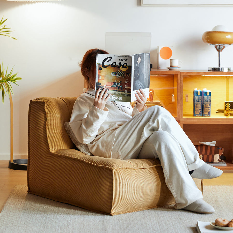 Single Square Cushion Sofa