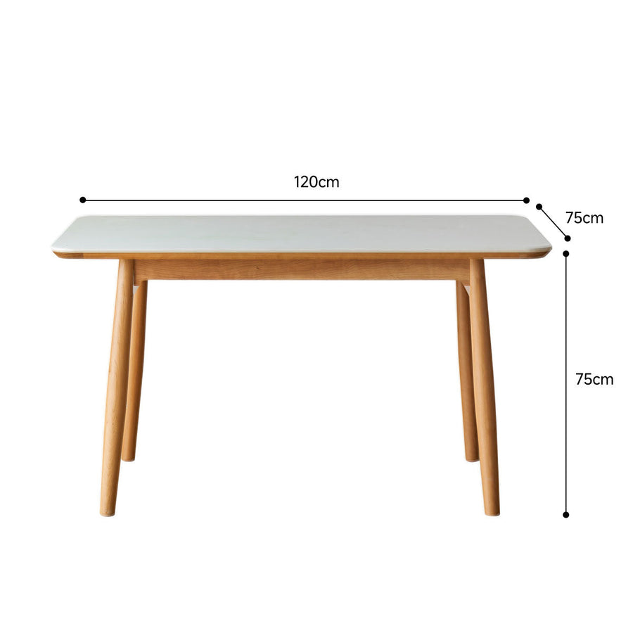 Luxury ceramic rounded corner dining table