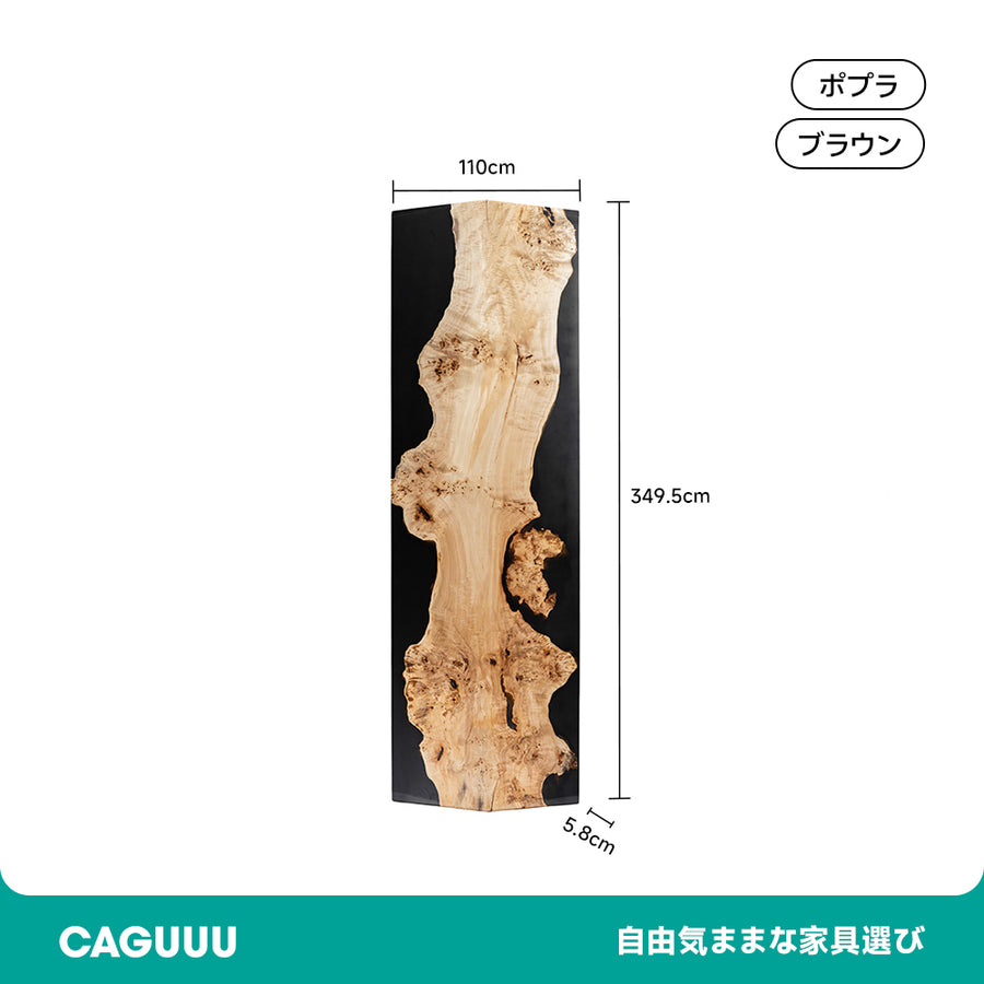 Solid poplar river table top