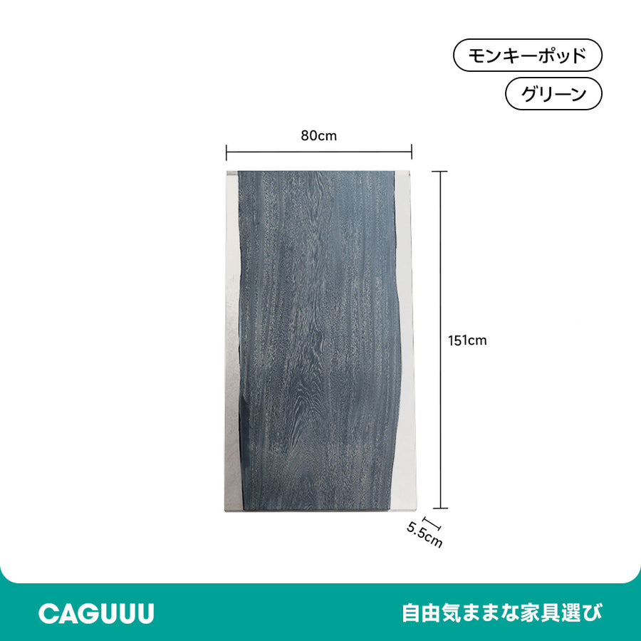 Solid acrylic resin wooden table top